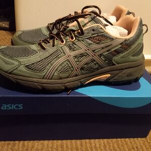 ASICS Women's Athletic Running Shoes in Olive Green